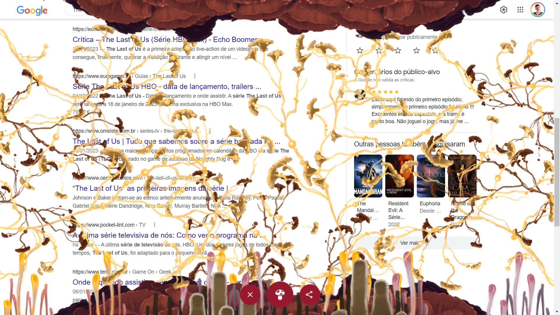Os fungos do The Last of Us invadiram as pesquisas da Google - Multimédia -  SAPO Tek